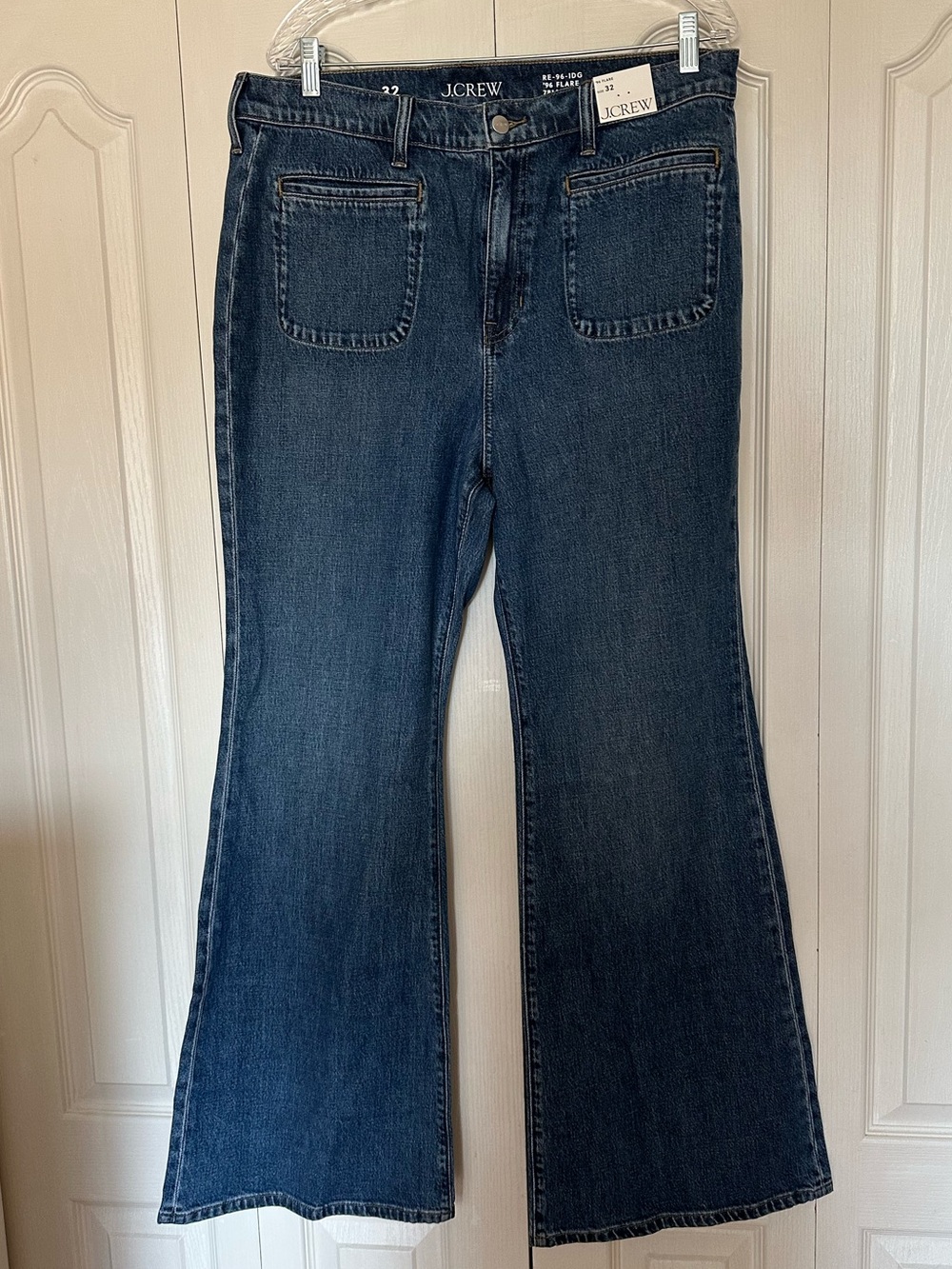J. Crew Medium Rinse Blue Flare Jeans
